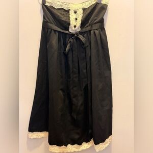 Forever 21 “tuxedo”  Black Dress with Lace Trim